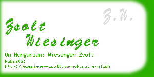 zsolt wiesinger business card